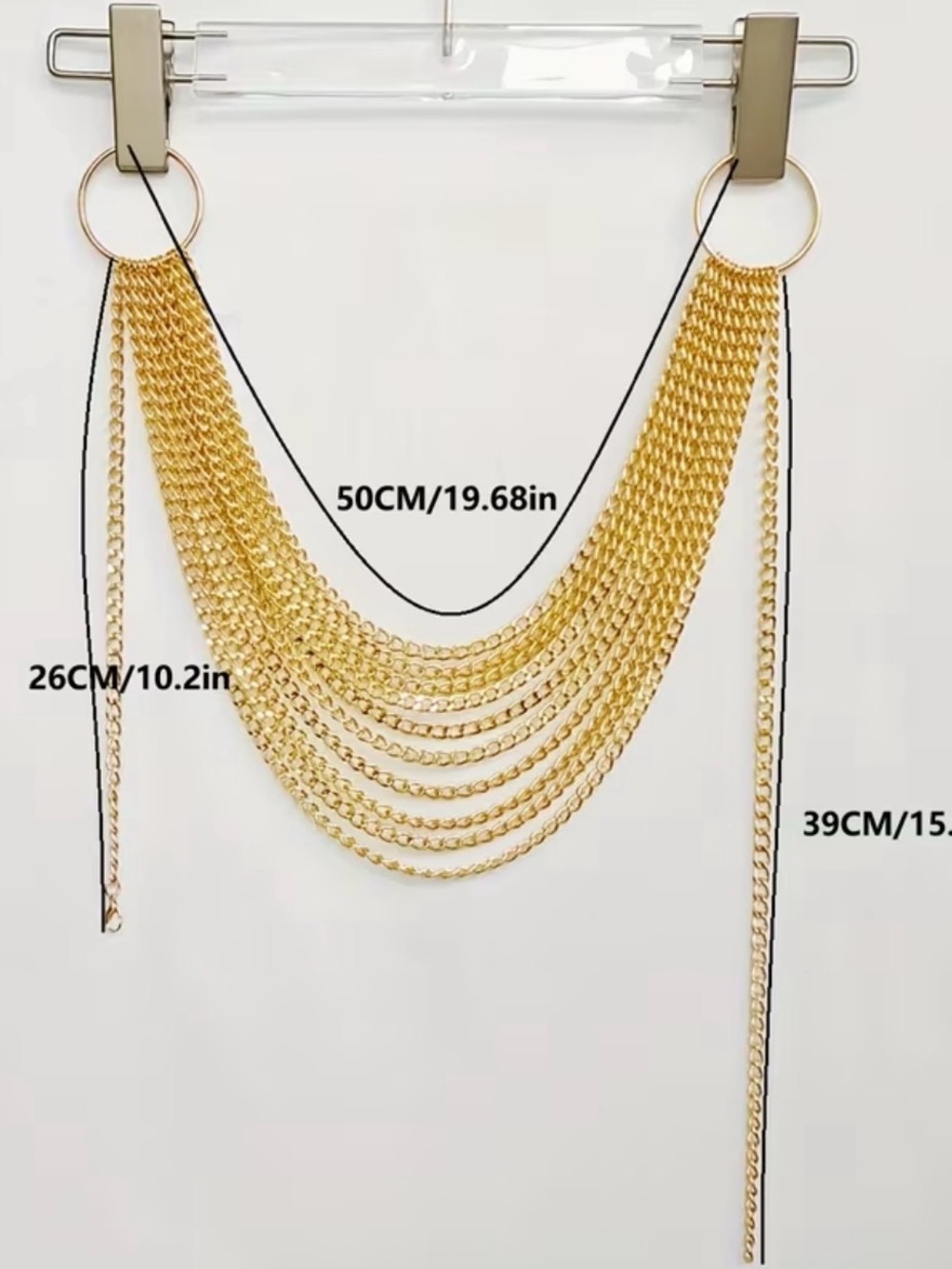 Gold Multi-Strand Chain Waist Belt - Picture 7 of 7